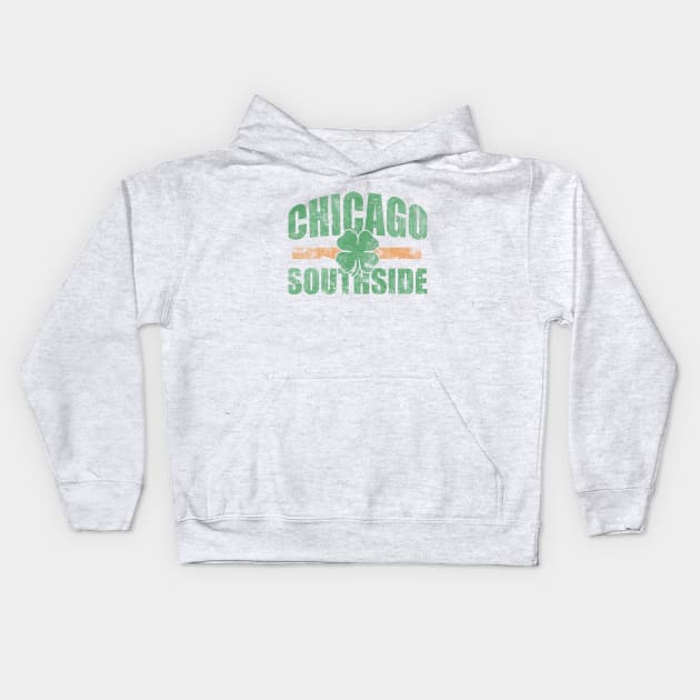 Retro Chicago Southside Irish Kids Hoodie by E